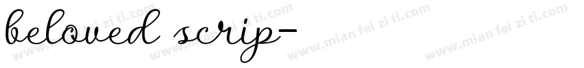 beloved scrip字体转换